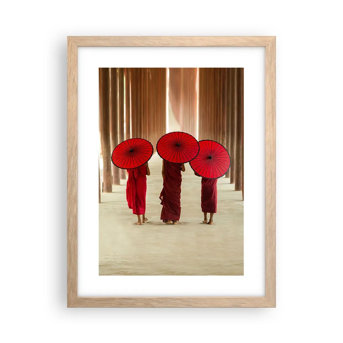 Poszter világos tölgy keretben - Útban a Tiszta Föld felé - 30x40 cm