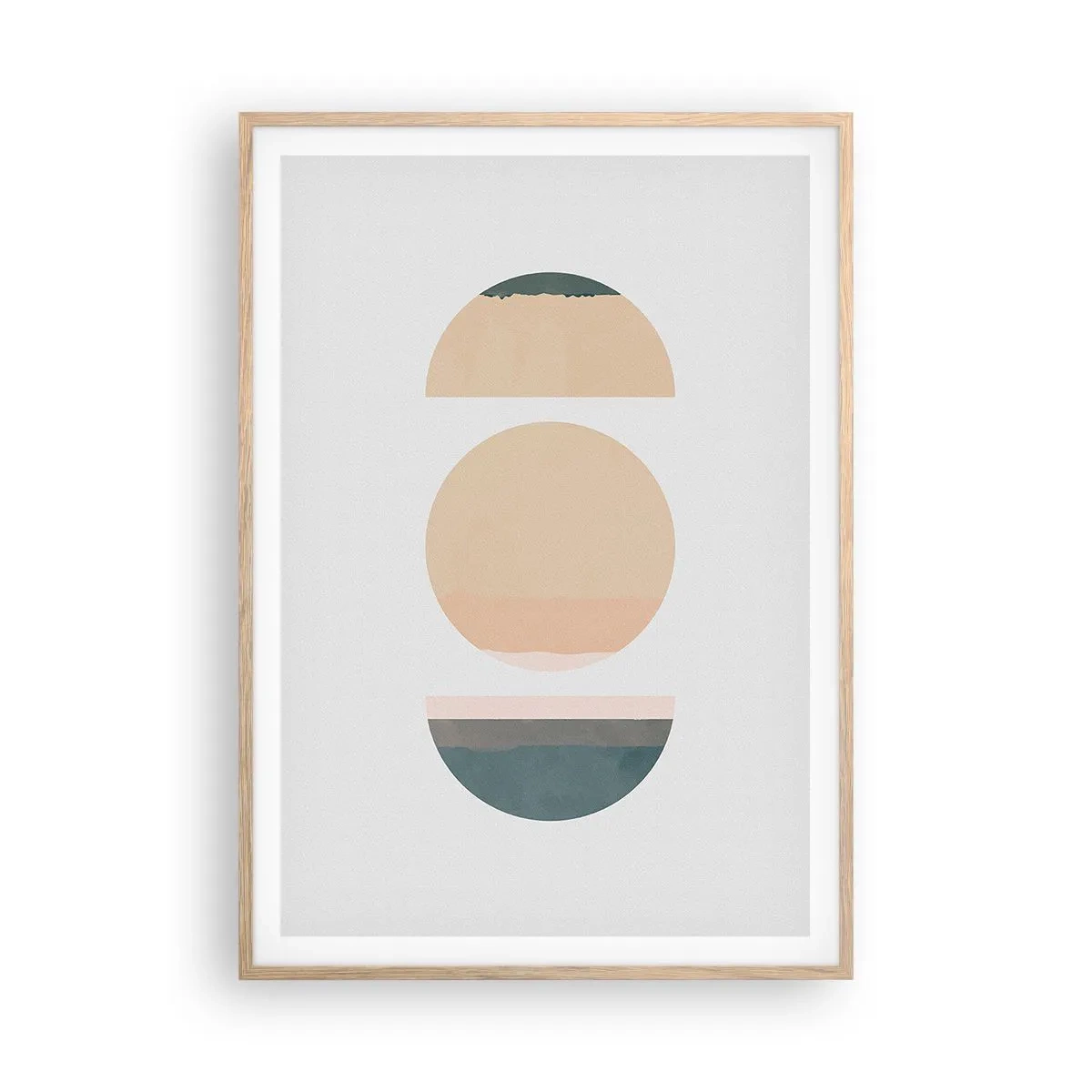 Poszter világos tölgy keretben - Kerékről kerékre - 70x100 cm