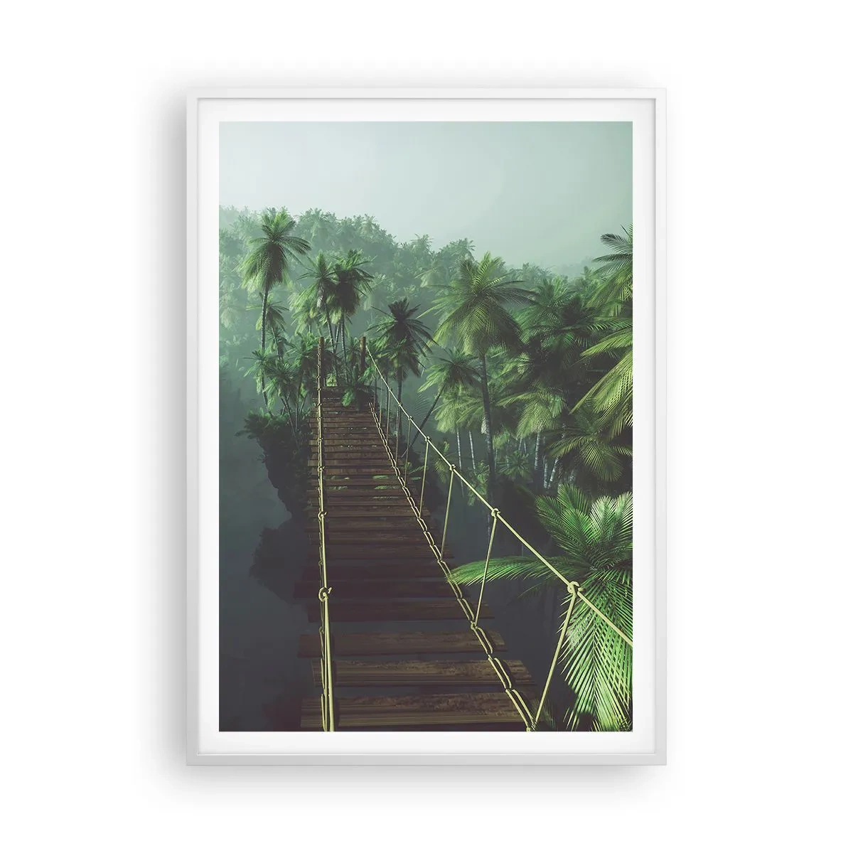 Poszter fekete keretben - A zöldellő hullámok felett - 70x100 cm