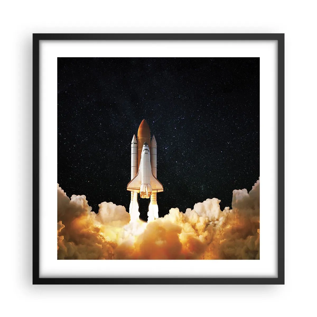 Poszter fehér keretben - Ad astra! - 50x50 cm