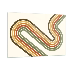 Üveg kép - Cikkcakkban a célba - 120x80 cm