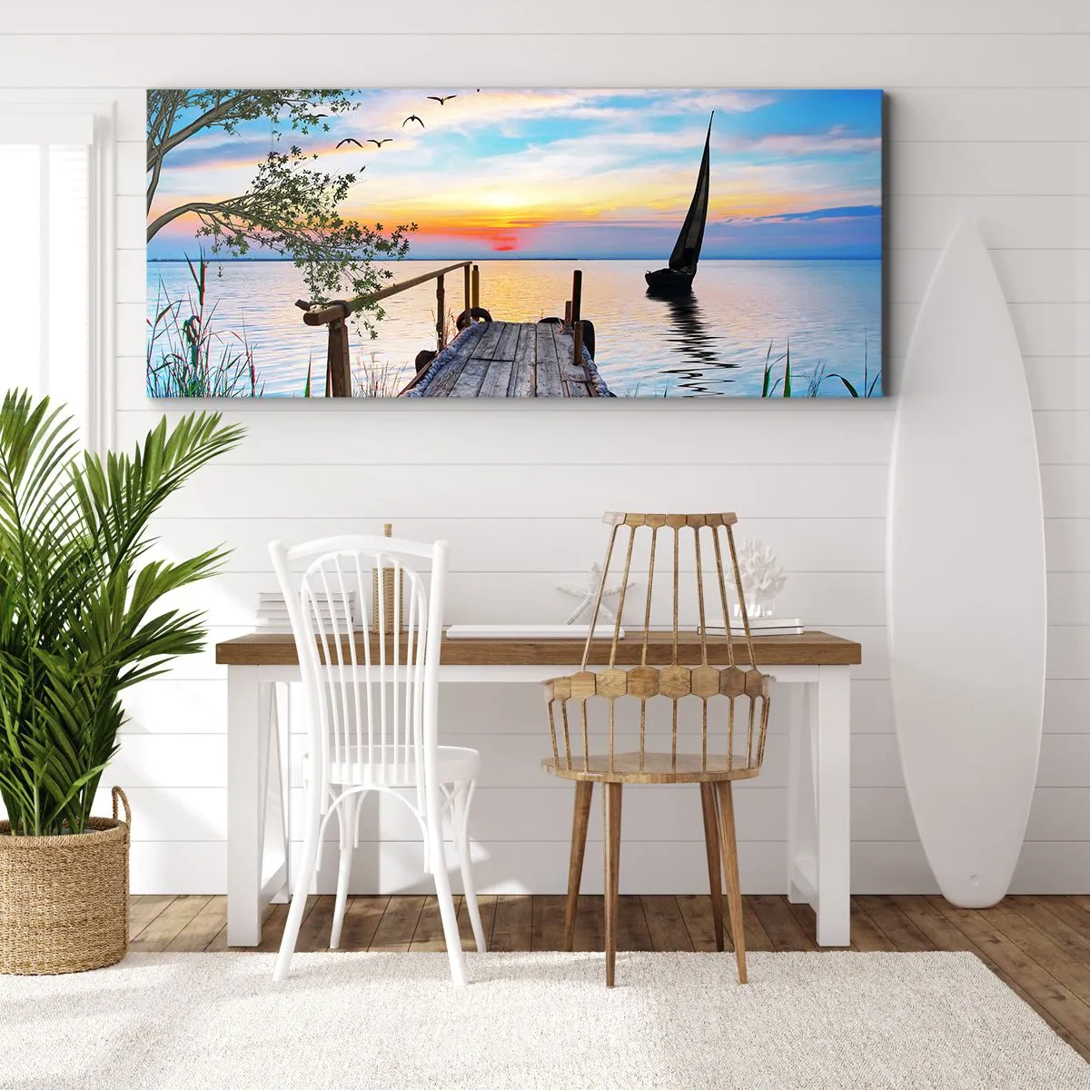 Vászonkép - Kellemes este - 100x40 cm