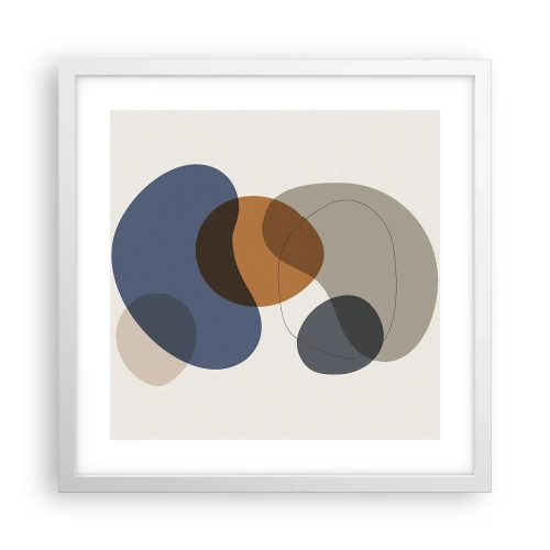 Poszter fekete keretben - Színek cseppjei - 40x40 cm