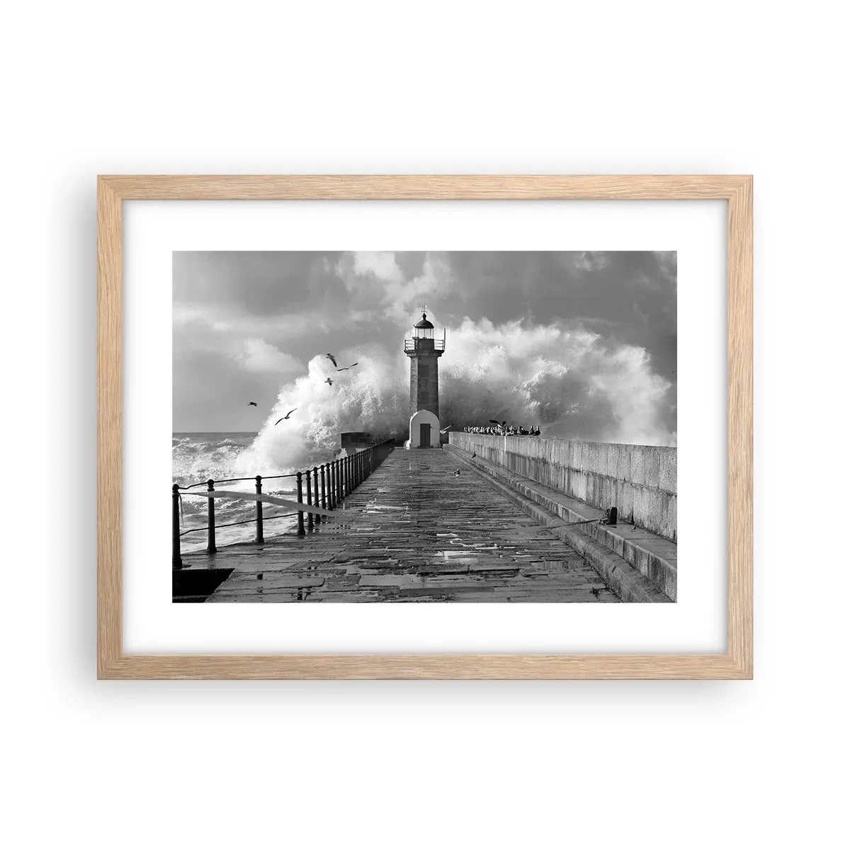 Poszter világos tölgy keretben - Rettenthetetlen - 40x30 cm