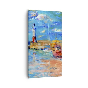 Vászonkép - Egy délután a szivárványos öbölben - 55x100 cm