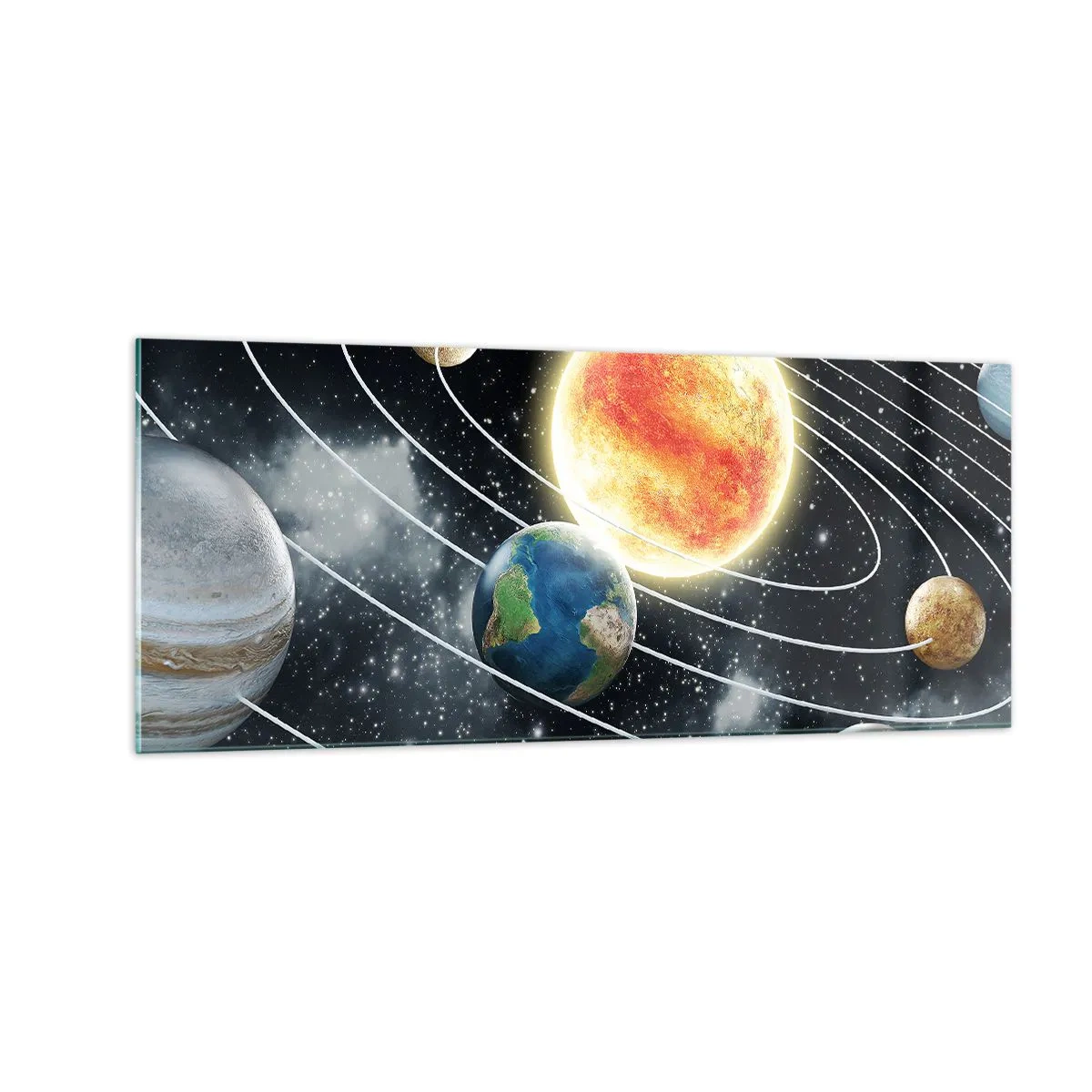 Üveg kép - Kozmikus tánc - 100x40 cm