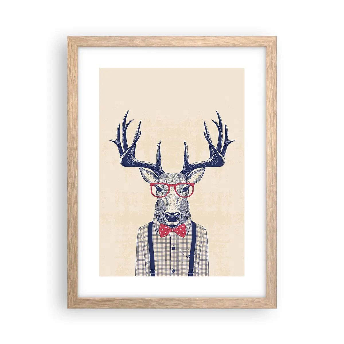 Poszter világos tölgy keretben - Mókás extravagancia - 30x40 cm