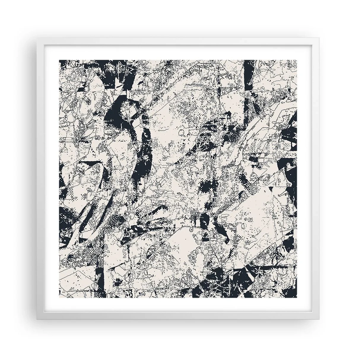 Poszter fekete keretben - Az ellentétek egymásba fonódása - 60x60 cm