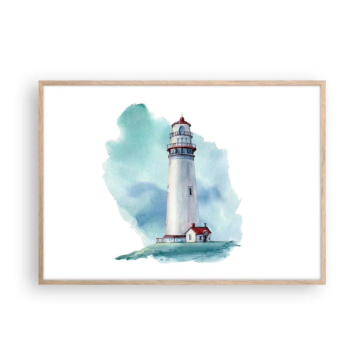 Poszter világos tölgy keretben - A kék szelíd húga - 100x70 cm