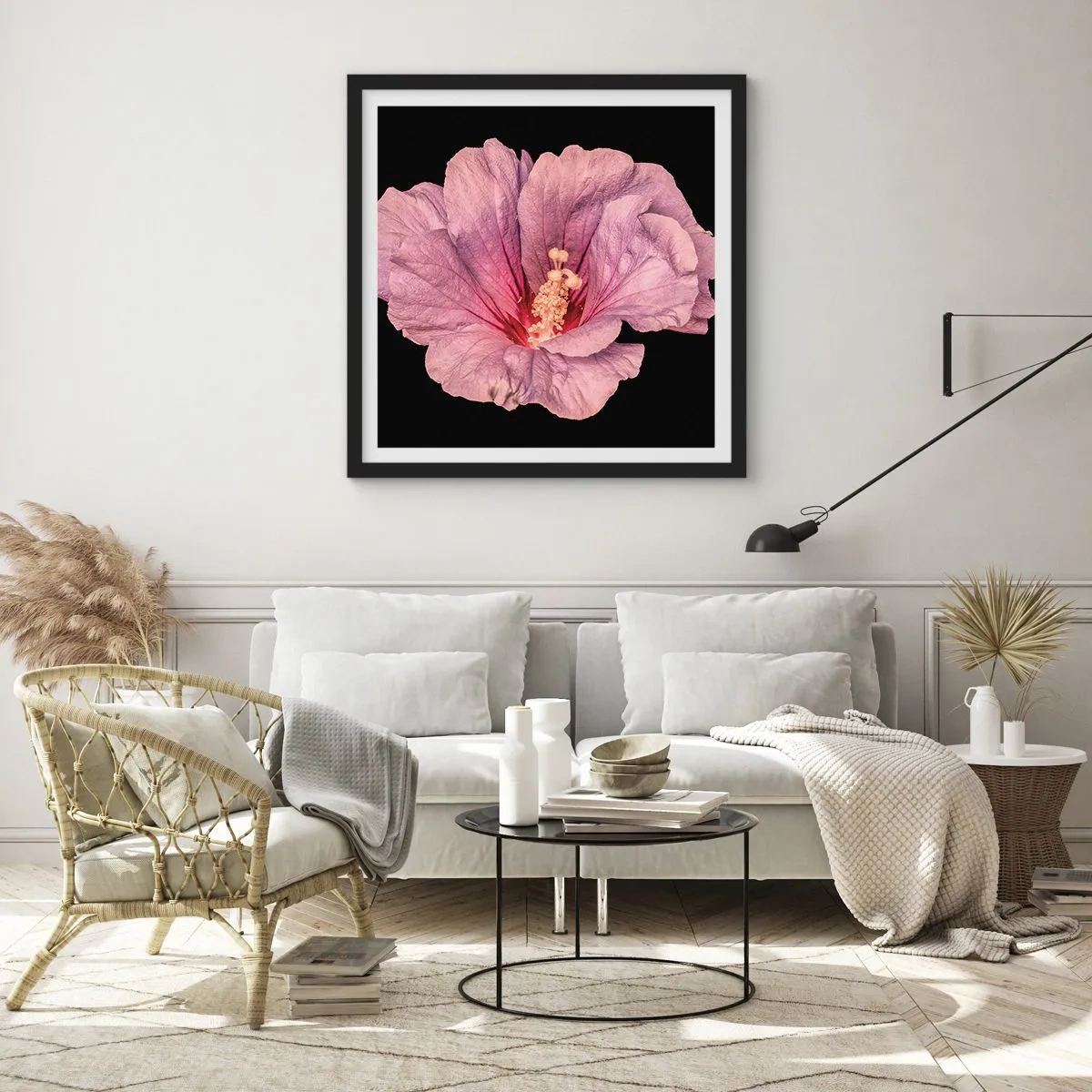 Poszter fehér keretben - Egyenesen a szív felé - 60x60 cm