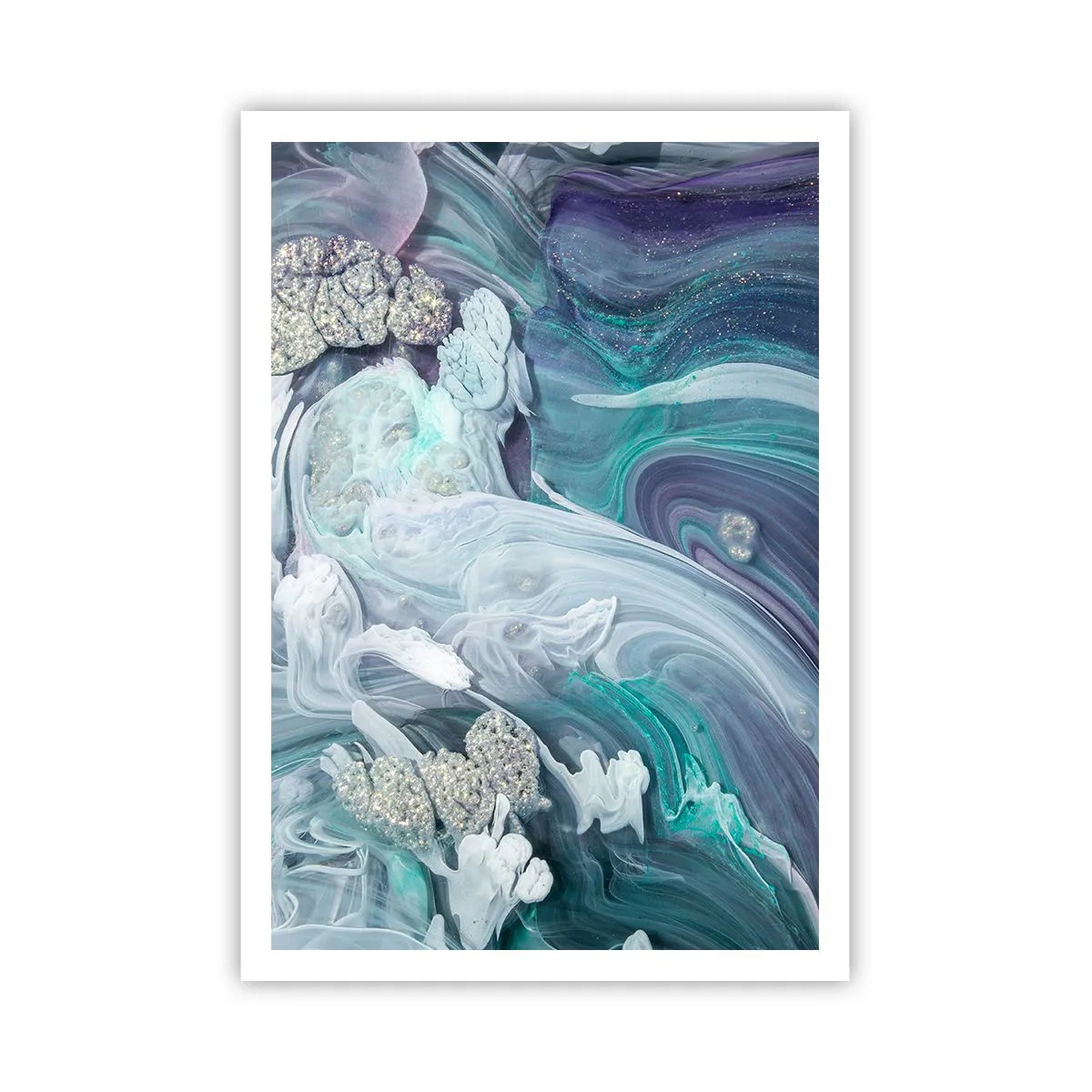 Poszter - Kék áramlatok - 70x100 cm