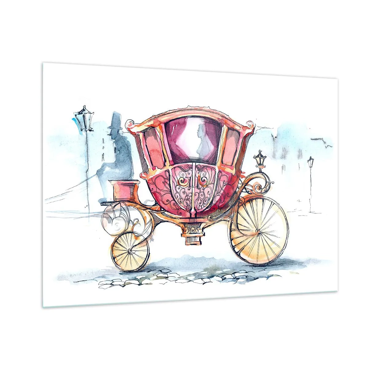 Üveg kép - Esküvőre vagy bálba? - 100x70 cm