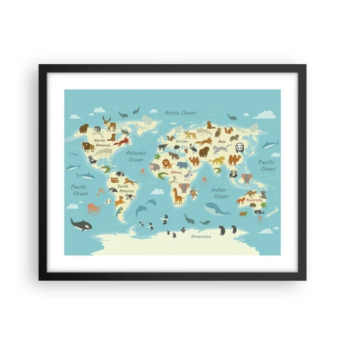 Poszter fehér keretben - Jó szomszédok - 50x40 cm