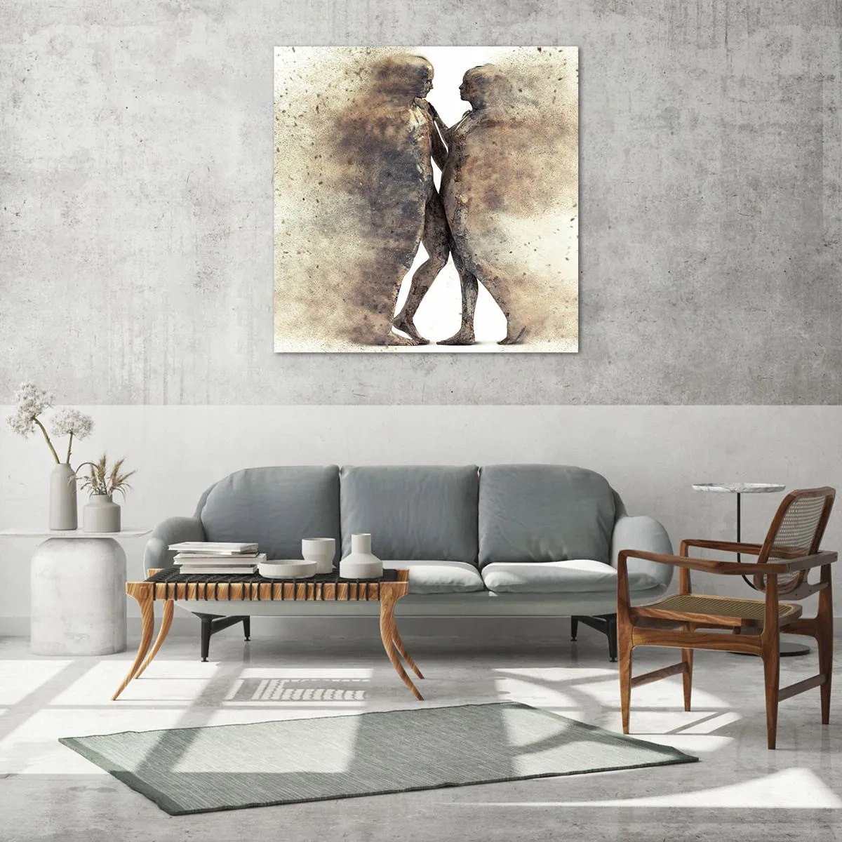 Üveg kép - Felemelkedtek a porból, hogy szeressenek - 60x60 cm