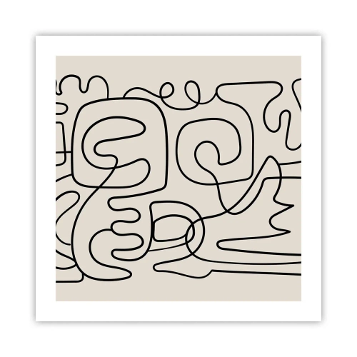 Poszter - A nyomonkövetésben - 50x50 cm