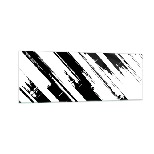 Üveg kép - Intenzív és dinamikus kompozíció - 140x50 cm