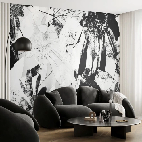 Fotótapéta Standard Eco - Ősz a negatívumban - Absztrakció, Virágok, Grafika - 350x256 cm