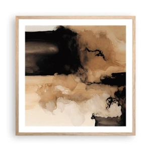 Poszter világos tölgy keretben - Egy érdekes absztrakció - 60x60 cm