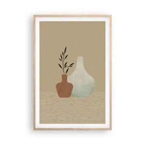 Poszter világos tölgy keretben - Váza és annak ideája - 61x91 cm