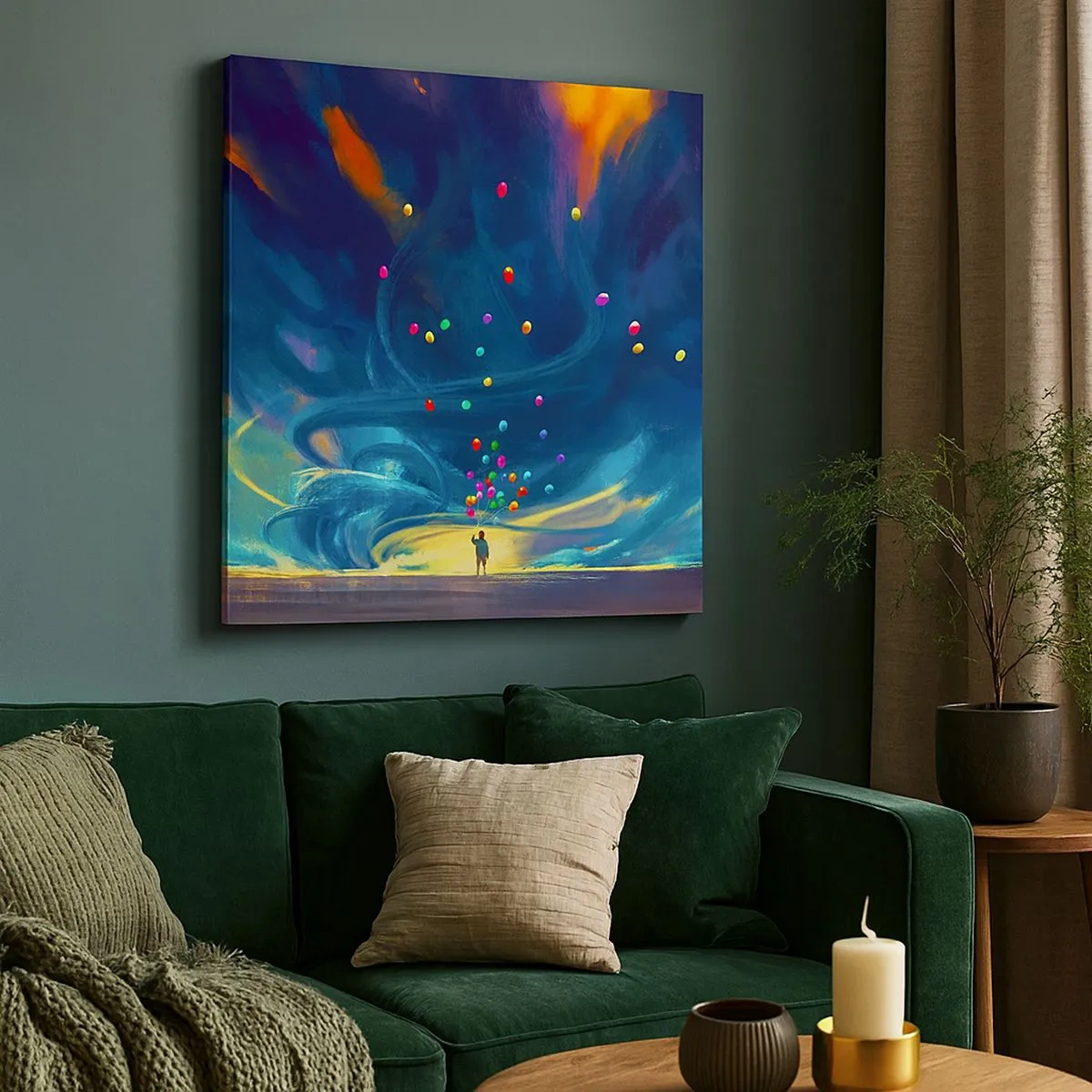 Vászonkép - A kék szélnek - 30x30 cm