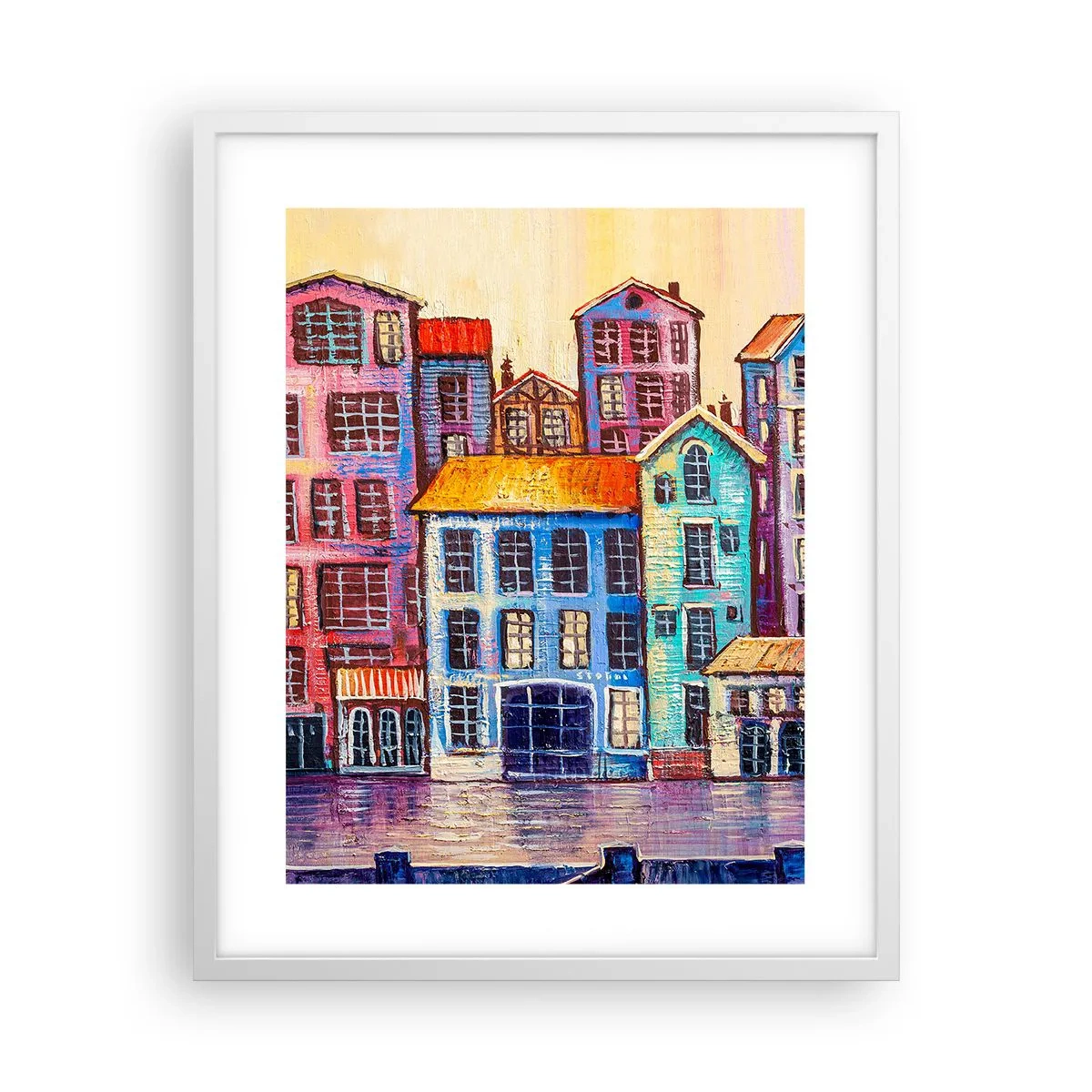 Poszter fekete keretben - Egy város, mint egy tündérmese - 40x50 cm