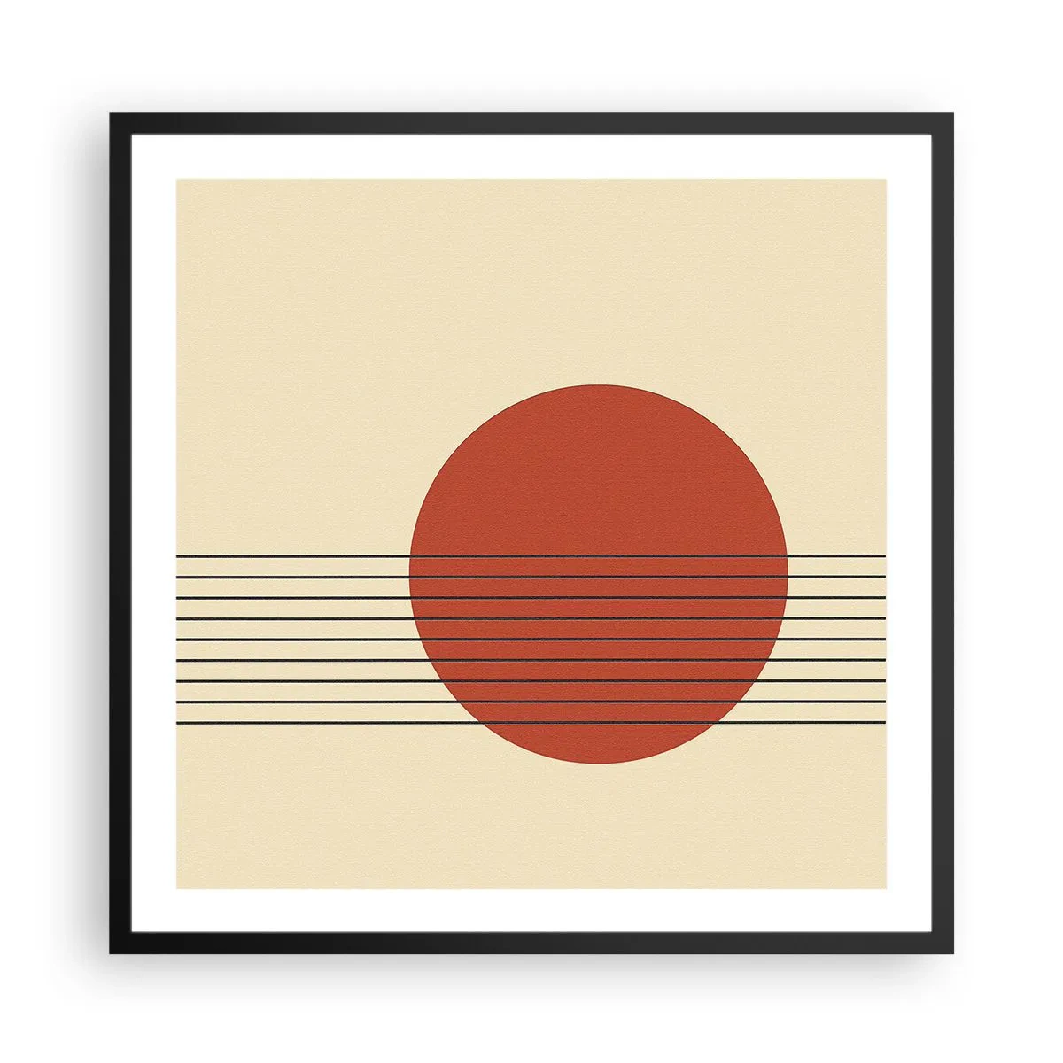 Poszter fehér keretben - Körbe és tovább - 60x60 cm