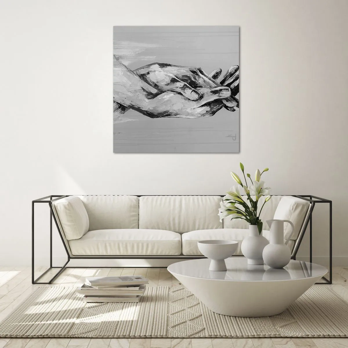 Üveg kép - Kezdet… - 70x70 cm