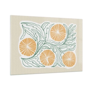 Üveg kép - Etnikus egy csipet absztrakcióval - 100x70 cm