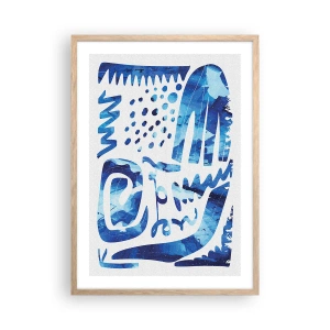 Poszter világos tölgy keretben - Vissza a gyökerekhez - 50x70 cm