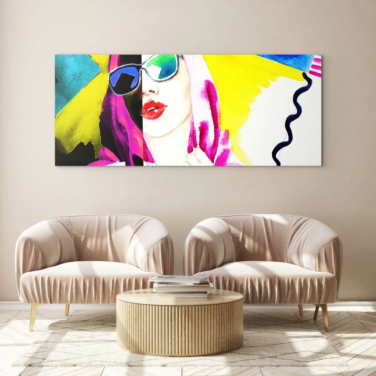 Üveg kép - Nem vagyok fehér és nem vagyok fekete - 140x50 cm