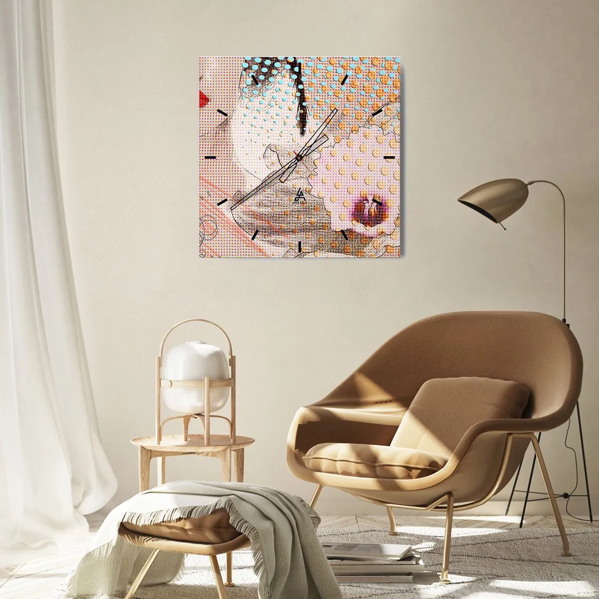 Falióra, Óra - Képregényes heroin - 30x30 cm