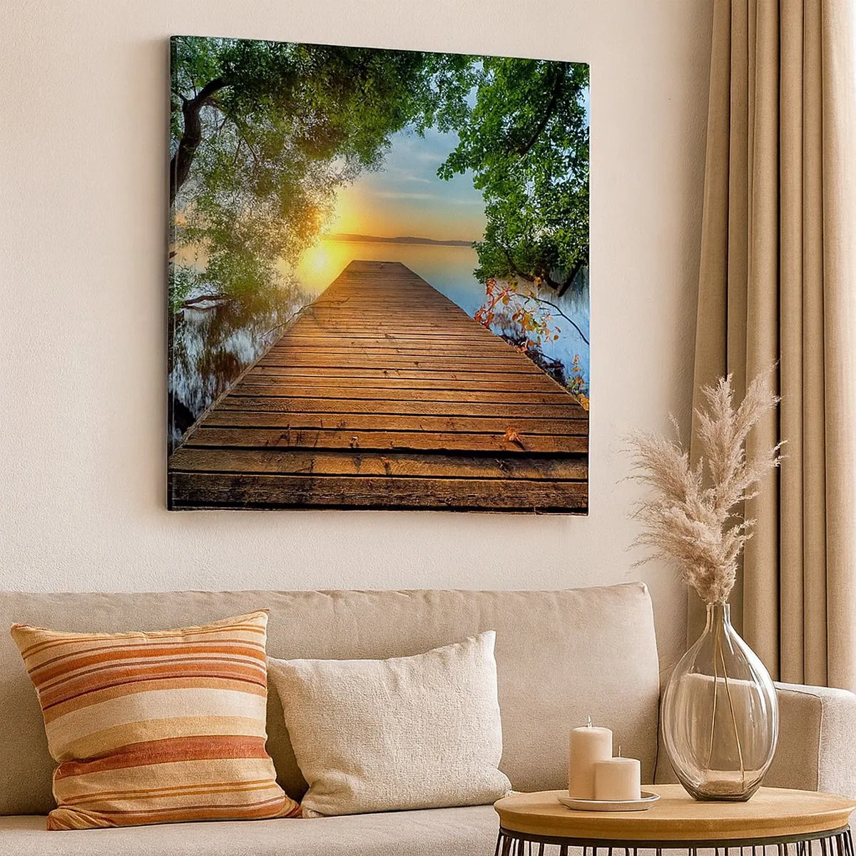 Vászonkép - Ne siess, ülj le - 30x30 cm