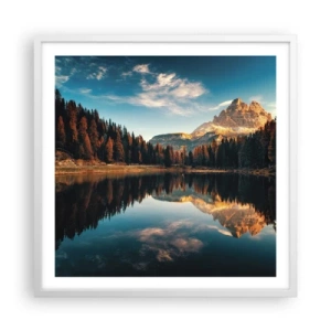 Poszter fekete keretben - Dupla tájkép - 60x60 cm