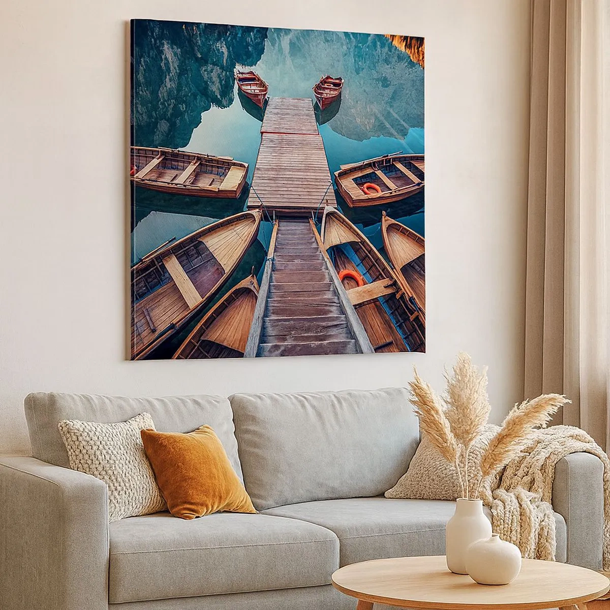 Vászonkép - A kikötőben várok - 30x30 cm