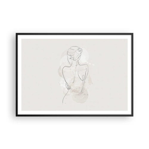 Poszter fehér keretben - Mint egy érzékeny hangszer - 100x70 cm