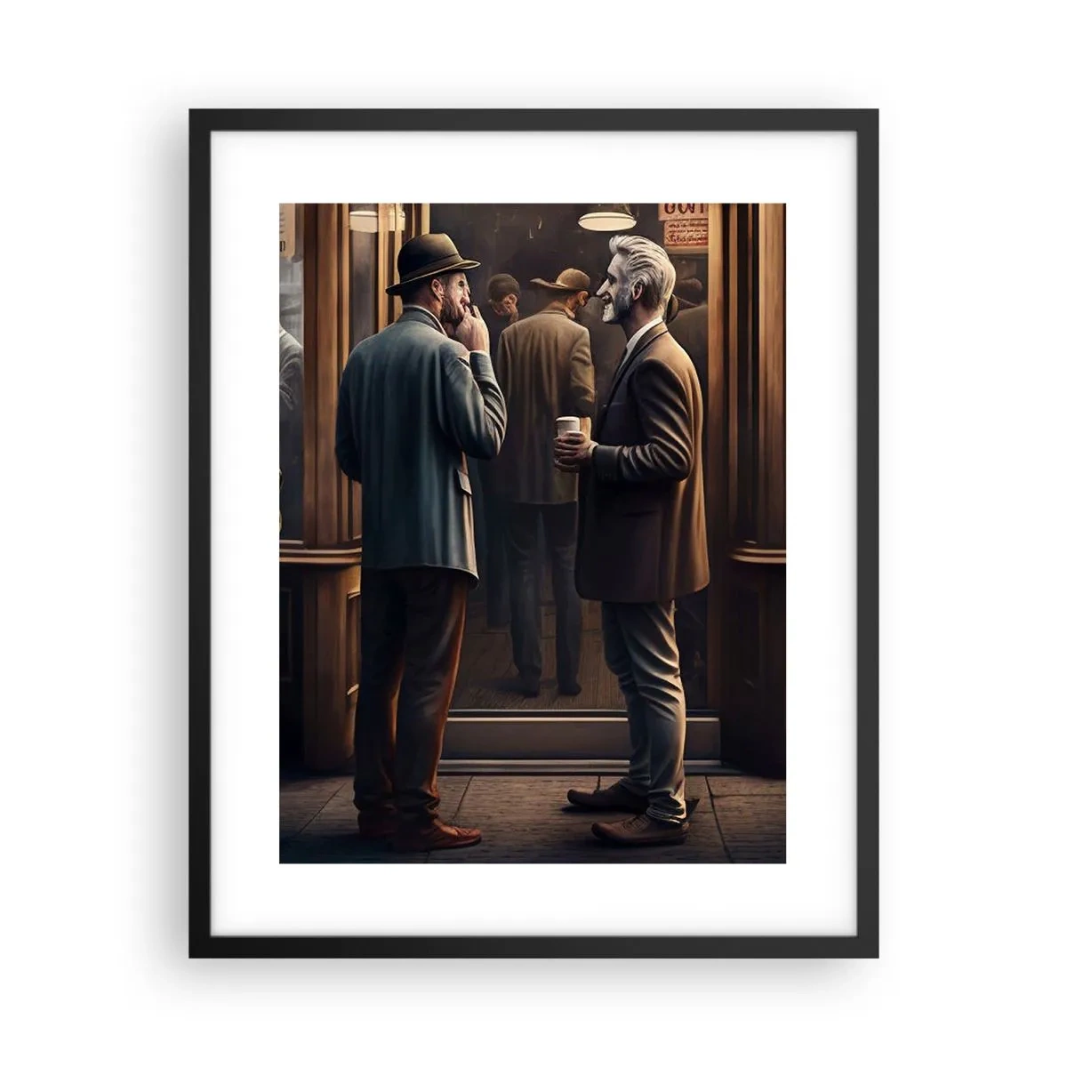 Poszter fehér keretben - A nap egy jó pillanata - 40x50 cm