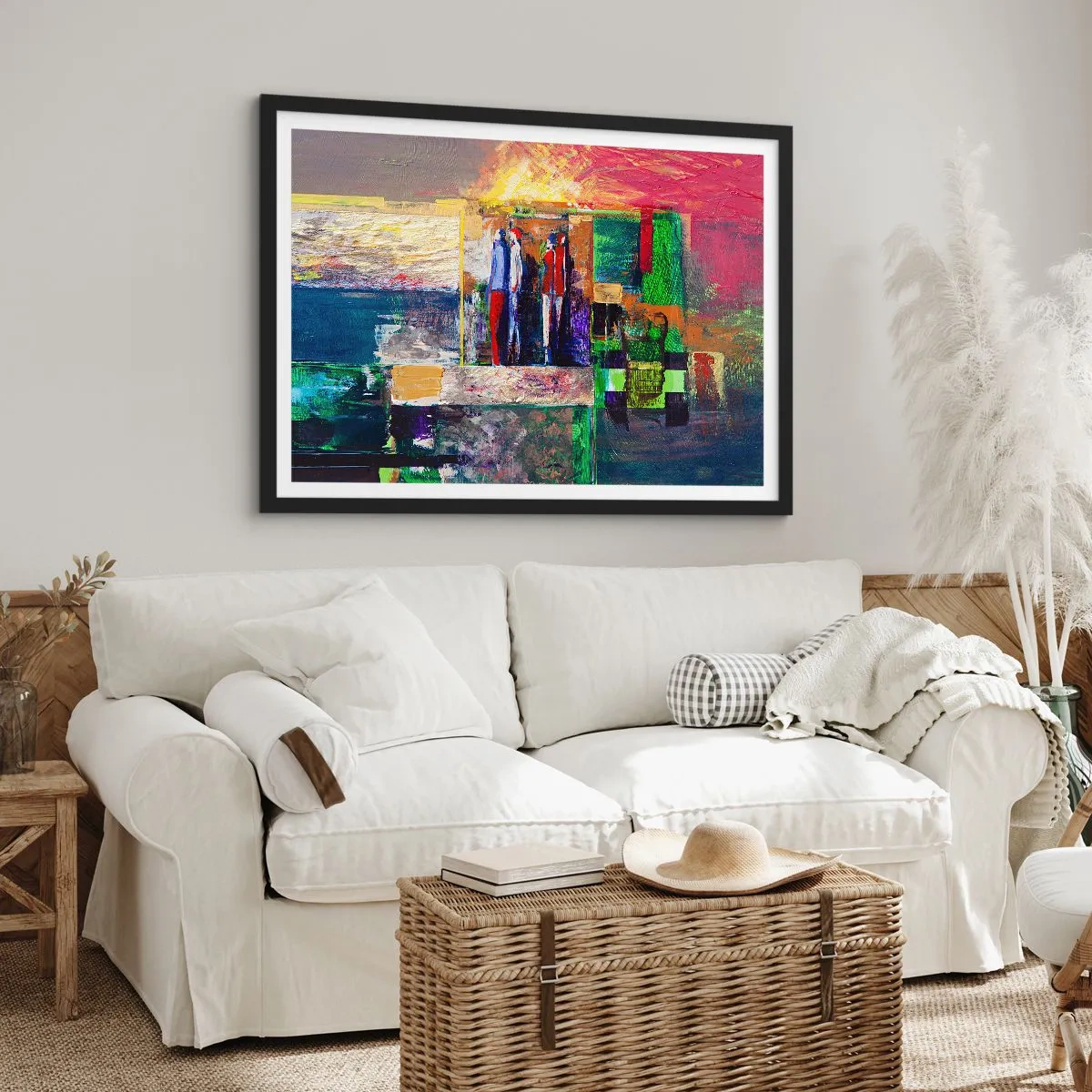 Poszter fehér keretben - Kapcsolatok és érzelmek - 100x70 cm