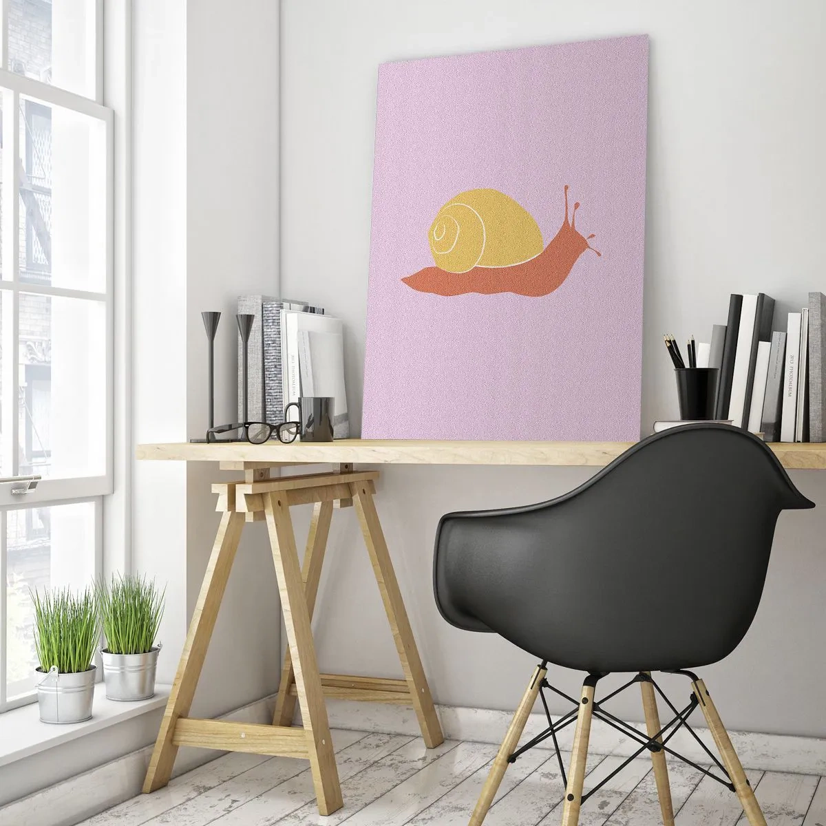 Üveg kép - Nem kell sietni - 50x70 cm