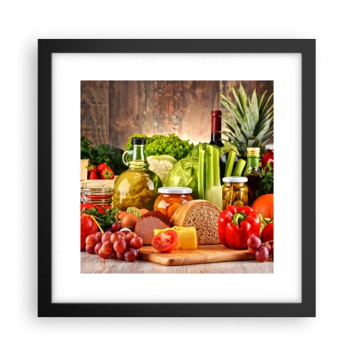 Poszter fehér keretben - Füstölt, sült és pácolt - 30x30 cm