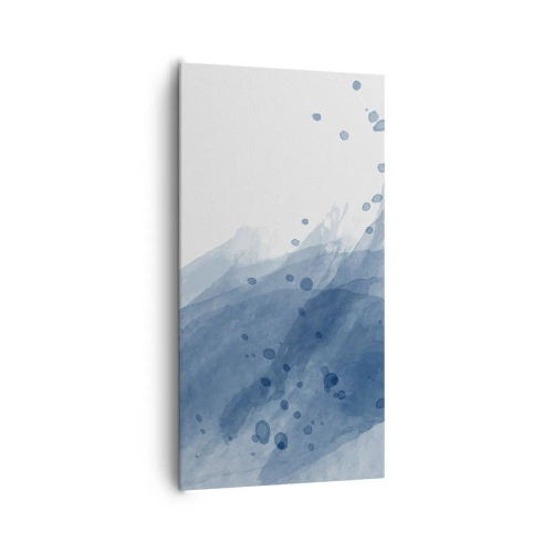 Vászonkép - Kék tüll - 65x120 cm