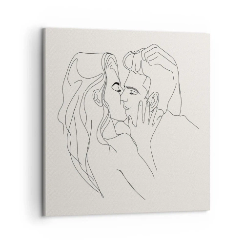 Vászonkép - Összegabalyodva az érzésben - 60x60 cm