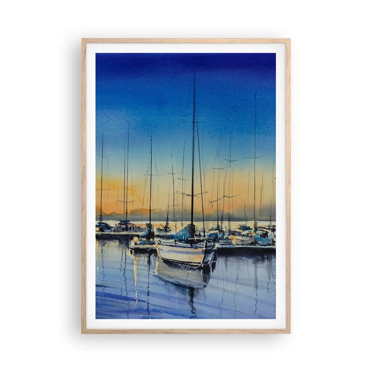 Poszter világos tölgy keretben - Egy szép nap vége - 70x100 cm