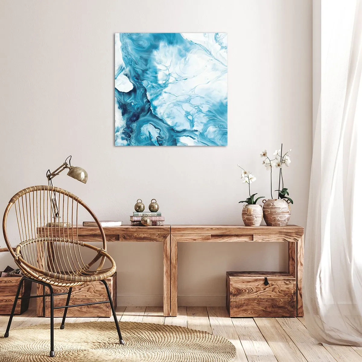 Vászonkép - Kékség koncertje - 40x40 cm