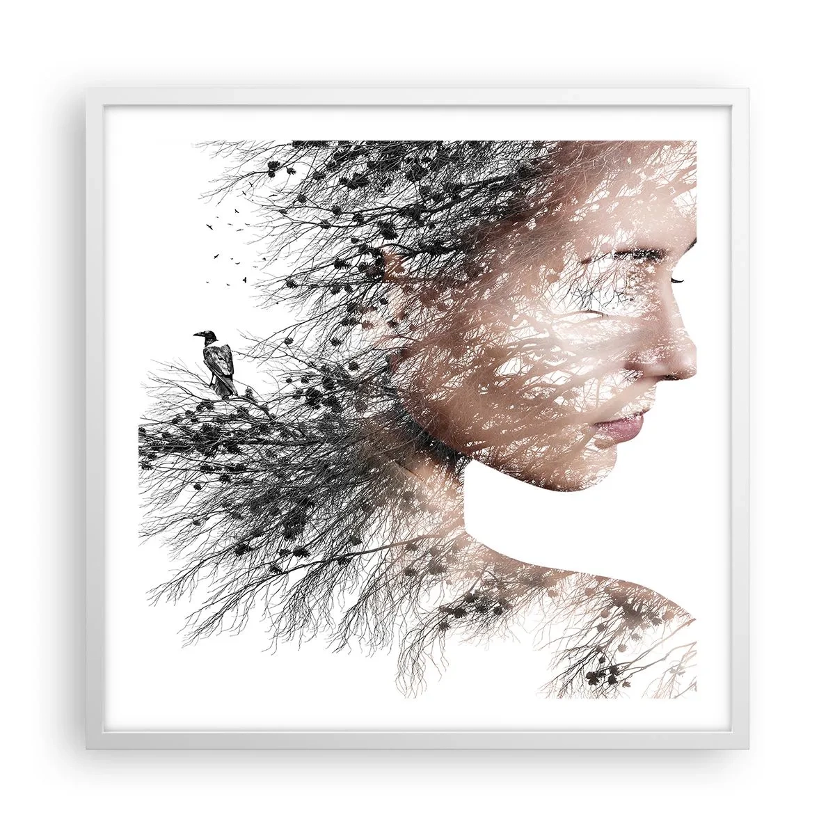 Poszter fekete keretben - Az erdő szelleme - 60x60 cm
