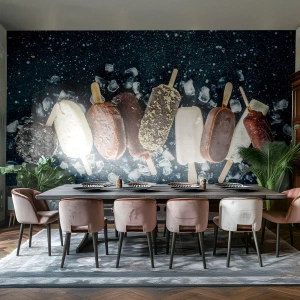 Fotótapéta Premium Sand - A forró nyár íze - Jégkrém, Gasztronómia, Étel - 150x105 cm