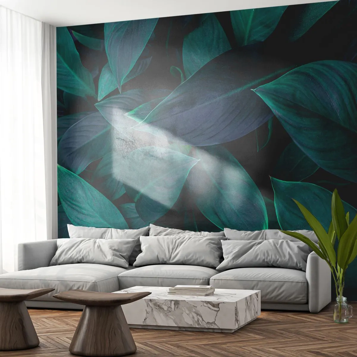 Öntapadós Fotótapéta Deluxe Sticker - Maga a zöldellő növényzet - Levelek, Természet, Növénytan - 250x175 cm