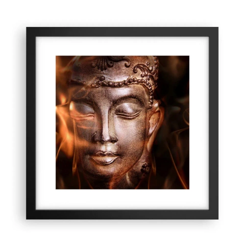 Poszter fehér keretben - Csak itt és most létezik - 30x30 cm