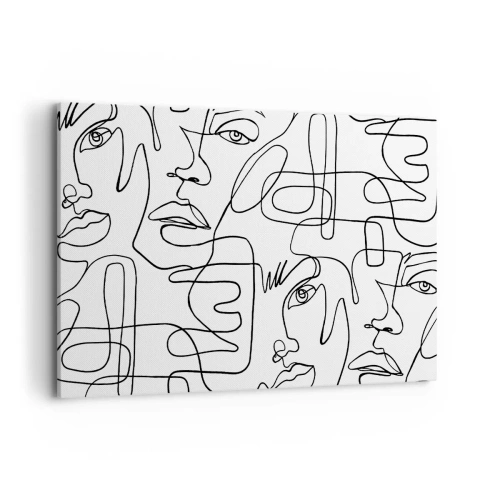 Vászonkép - Összegabalyodott érzelmekben - 120x80 cm