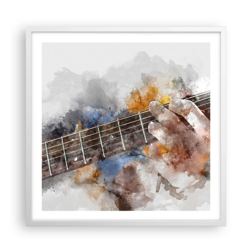 Poszter fekete keretben - Költészet a húrok között - 60x60 cm