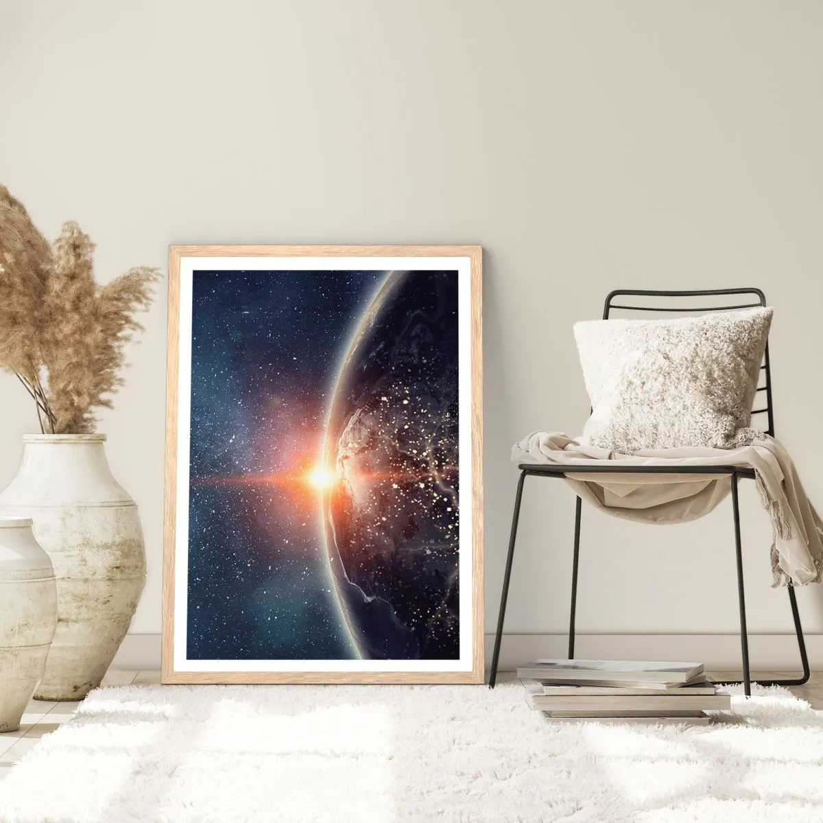 Poszter világos tölgy keretben - Új perspektívában - 61x91 cm